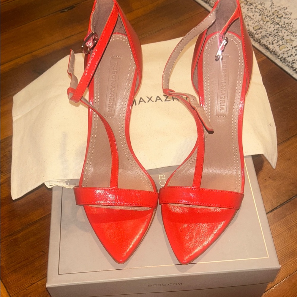 BCBGMaxAzria Vibrant Red Heels